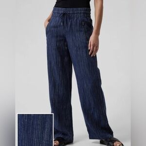 ATHLETA Cabo Linen Wide Leg Pant - Size 8